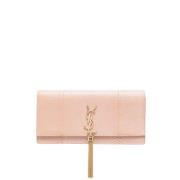 Yves Saint Laurent Vintage Pre-owned Laeder kuvertvskor Pink, Dam