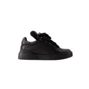 Dolce & Gabbana Pre-owned Pre-owned Laeder sneakers Black, Dam