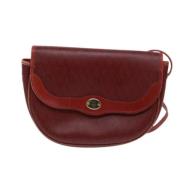 Dior Vintage Pre-owned Canvas axelremsvskor Red, Dam