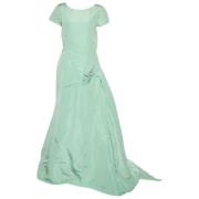 Oscar De La Renta Pre-owned Pre-owned Silke klnningar Green, Dam