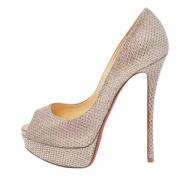 Christian Louboutin Pre-owned Pre-owned Tyg klackskor Pink, Dam