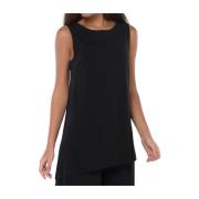 Kaos Asymmetrisk Blus Black, Dam