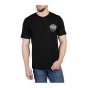 Off White Logo Bomull T-shirt Vår/Sommar Män Black, Herr