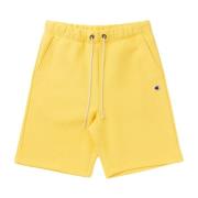 Champion Borstad Fleece Reverse Weave Shorts Yellow, Herr