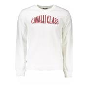 Cavalli Class Broderad Logga Bomullströja White, Herr