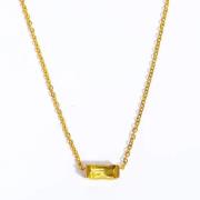 Dansk Copenhagen November Birthstone Halsband Guldpläterad Yellow, Dam