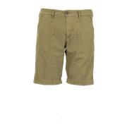 40Weft Stiliga Bermuda Shorts Green, Herr