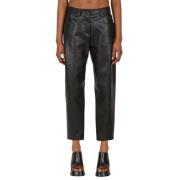 Stella McCartney Faux Leather Byxor Black, Dam