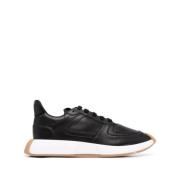 Giuseppe Zanotti Svarta Eleganta Stängda Sneakers Black, Herr