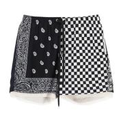 Children Of The Discordance Bandana Patchwork Dragsko Shorts Multicolo...