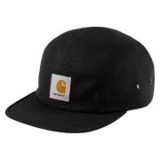 Carhartt Wip Svart Canvas Keps med Platt Skärm Black, Herr