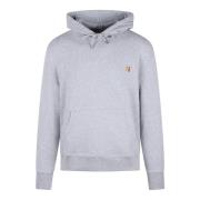 Maison Kitsuné Fox Head Patch Hoodie Gray, Herr