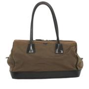 Prada Vintage Pre-owned Tyg prada-vskor Brown, Dam