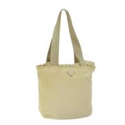 Prada Vintage Pre-owned Tyg prada-vskor Beige, Dam