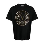 Versace Jeans Couture Svarta T-shirts & Polos Ss24 Black, Herr