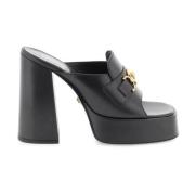 Versace High Heel Sandals Black, Dam