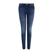 Armani Exchange Blå Super Skinny Damjeans Blue, Dam