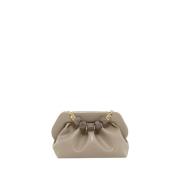 THEMOIRè Ljus Taupe Vegan Clutch Väska Beige, Dam