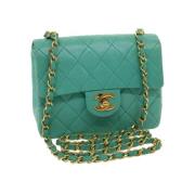 Chanel Vintage Pre-owned Canvas chanel-vskor Blue, Dam