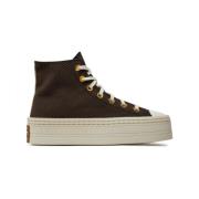 Converse Modern Lift Hi Dam Sneakers Brun Brown, Dam