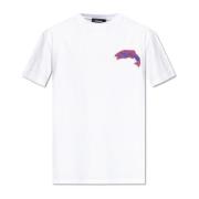 Dsquared2 T-shirt med logotyp White, Herr