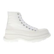 Alexander McQueen Vita höga sneakers White, Dam