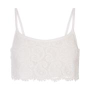 Giambattista Valli Vit ärmlös crop top White, Dam