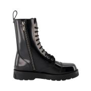 Valentino Garavani Combat Boots med VLogo Design Black, Herr