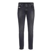 Diesel Slim Fit Svarta Denim Jeans Black, Herr