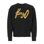 Kenzo Stilren Svart Bomullsweatshirt Black, Herr