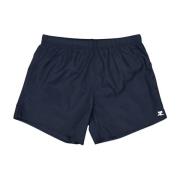 Courrèges Enfärgade Badshorts med Elastisk Midja Blue, Herr