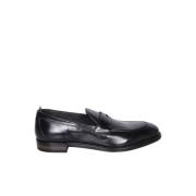 Officine Creative Svart Läder Loafer Skor Black, Herr