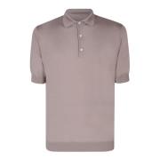 Lardini Beige Polo Skjorta Kort Ärm Beige, Herr