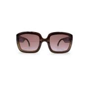 Dior Vintage Pre-owned Plast solglasgon Brown, Dam