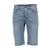 Saint Laurent Denim Bermuda Shorts Blue, Herr