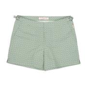 Orlebar Brown Geo Kiwi Badshorts Multicolor, Herr