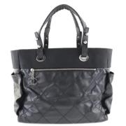 Chanel Vintage Pre-owned Laeder totevskor Black, Dam