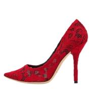 Dolce & Gabbana Pre-owned Pre-owned Spets klackskor Red, Dam