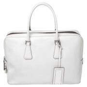 Prada Vintage Pre-owned Laeder handvskor White, Dam