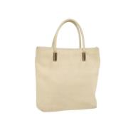 Gucci Vintage Pre-owned Nylon gucci-vskor Beige, Dam