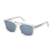 WEB Eyewear Herr Solglasögon Transparent Glansig Stil White, Herr