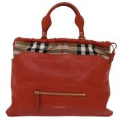 Burberry Vintage Pre-owned Laeder totevskor Orange, Dam