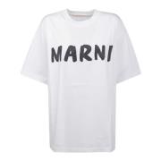 Marni Casual Bomullstee i Olika Färger White, Dam