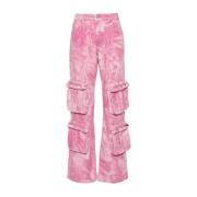 Blumarine Cargo Byxor M7421 Pink, Dam