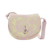 Burberry Rosa Ullblandad Läder Crossbody-väska Multicolor, Dam