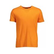 Gant Broderad Linne T-shirt Orange, Herr