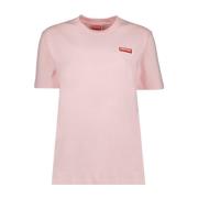 Kenzo Logo Print Bomull T-shirt Pink, Dam