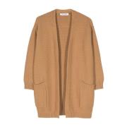 Max Mara Brun Läder Tröja Tricot Stickad Brown, Dam