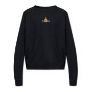 Vivienne Westwood Sweatshirt med logotyp Blue, Herr