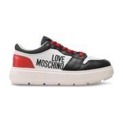 Love Moschino Stiliga Damsneakers White, Dam